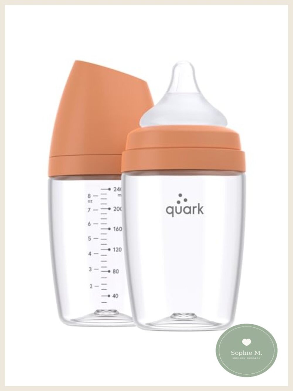 Anti-Colic Newborn Baby Bottles 8oz 2-Pack BPA-Free RealFeel Nipple Tritan Slow